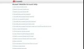 
							         Huawei Website Account - Login								  
							    