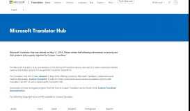 
							         Hub - Microsoft Translator for Business								  
							    