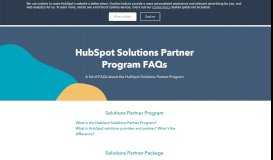 
							         HubSpot Partner Program FAQs								  
							    