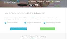 
							         HubSpot: Software für mehr B2B Leads & Kunden | Content moves								  
							    