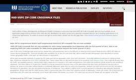
							         HUD USPS ZIP Code Crosswalk Files | HUD USER								  
							    