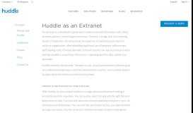 
							         Huddle as an Extranet | Huddle								  
							    