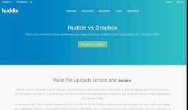 
							         Huddle vs Dropbox | Huddle								  
							    