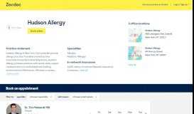 
							         Hudson Allergy (New York) - Book Appointment Online! - Zocdoc								  
							    