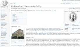 
							         Hudson County Community College - Wikipedia								  
							    