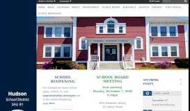 
							         Hudson School District: Home								  
							    