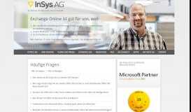 
							         Häufige Fragen zu Office 365 von Microsoft beantwortet von der InSys ...								  
							    
