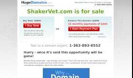 
							         HugeDomains.com - ShakerVet.com is for sale (Shaker Vet)								  
							    