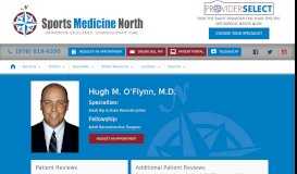 
							         Hugh M. O'Flynn, M.D. | Sports Medicine North								  
							    