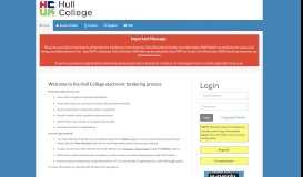 
							         Hull College Electronic Tendering Site - Home								  
							    