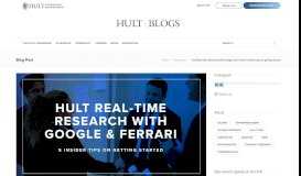 
							         Hult Real-time Research with Google and Ferrari: 5 insider tips on ...								  
							    