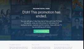 
							         Hulu Free Trial - Watch Your Favorite TV Episodes and ...								  
							    