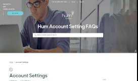 
							         Hum Account Settings FAQs | Hum by Verizon								  
							    