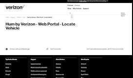 
							         Hum by Verizon - Web Portal - Locate Vehicle | Verizon Wireless								  
							    
