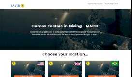 
							         Human Factors in Diving Training for IANTD								  
							    