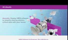 
							         Human Resource Information System (HRIS) Software – Ascentis								  
							    
