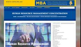 
							         Human Resource Management Concentration - N.C. A&T								  
							    
