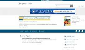 
							         Human Resource Management Journal - Wiley Online Library								  
							    