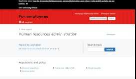 
							         Human resources administration - For employees - University of ... - UiO								  
							    