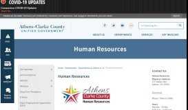
							         Human Resources | Athens-Clarke County, GA - Official Website								  
							    