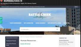 
							         Human Resources | Battle Creek, MI - City of Battle Creek								  
							    