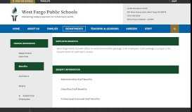 
							         Human Resources / Benefits - West Fargo Public Schools								  
							    