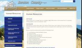 
							         Human Resources | Benton County Oregon								  
							    