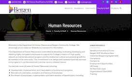 
							         Human Resources | Bergen Community College								  
							    