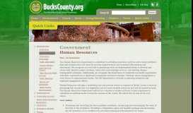 
							         Human Resources - Bucks County								  
							    