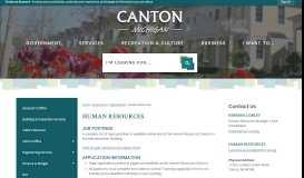 
							         Human Resources | Canton Township, MI - Official Website								  
							    