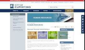 
							         Human Resources | City of Cupertino, CA								  
							    