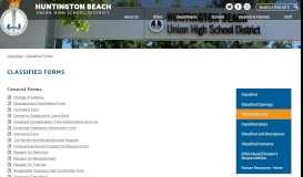 
							         Human Resources - Classified Forms - Huntington Beach Union High ...								  
							    