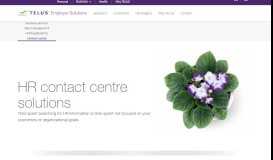 
							         Human Resources Contact Centre | TELUS Employer Solutions								  
							    