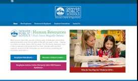 
							         Human Resources - Denver Public Schools								  
							    