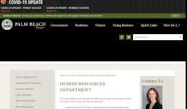 
							         HUMAN RESOURCES DEPARTMENT | Palm Beach, FL - Official ...								  
							    