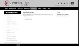 
							         Human Resources / Employee Access - Coppell ISD								  
							    