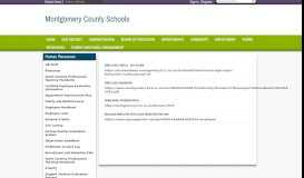 
							         Human Resources / Employee Links - Montgomery County Schools								  
							    