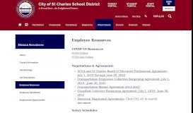 
							         Human Resources / Employee Resources - City of St. Charles School ...								  
							    