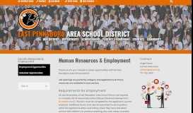 
							         Human Resources & Employment | East Pennsboro School District								  
							    