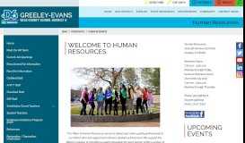 
							         Human Resources / Home - Greeley-Evans School District 6								  
							    