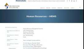 
							         Human Resources - HRMS | Archdiocese of Baltimore								  
							    