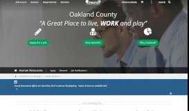 
							         Human Resources | Human Resources - Oakland County, Michigan								  
							    