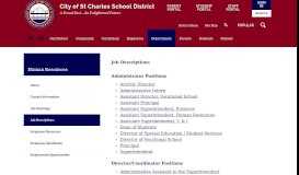 
							         Human Resources / Job Descriptions - City of St. Charles School District								  
							    