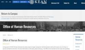 
							         Human Resources | Kean University								  
							    