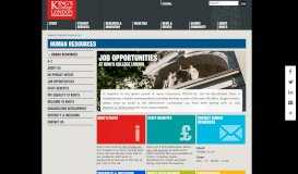 
							         Human Resources - King's College London								  
							    