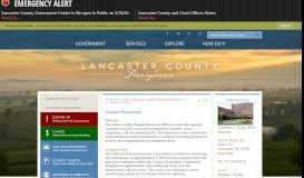 
							         Human Resources | Lancaster County, PA - Official Website								  
							    