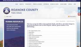 
							         Human Resources / Lawson ESS Online Paystub - Roanoke County ...								  
							    