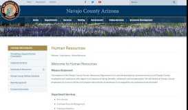 
							         Human Resources | Navajo County Arizona Government Departments								  
							    