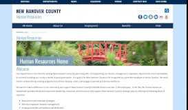 
							         Human Resources | New Hanover County | North Carolina								  
							    