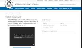 
							         Human Resources - New Hanover County Schools								  
							    